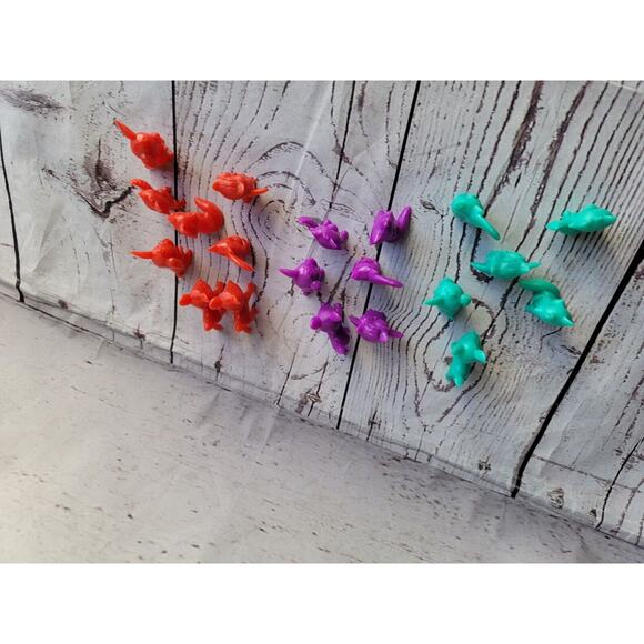 20 VTG Plastic Woodland Creatures Raccoon Owl Deer Fox Squirrel Bunny Counting - Picture 4 of 5